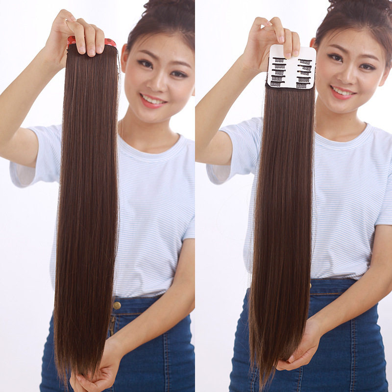 Replacement sheet Matte high temperature silk long straight hair sheet No trace Matte hair extension sheet on both sides of the pad hair sheet Temperament wig sheet