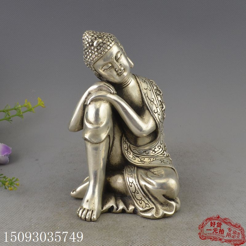 New Products Shelves Ancient Play Bronze Ware Collection Antique Craftsmanship Gift Pendulum Pieces Decorations Small like Come to Buddha