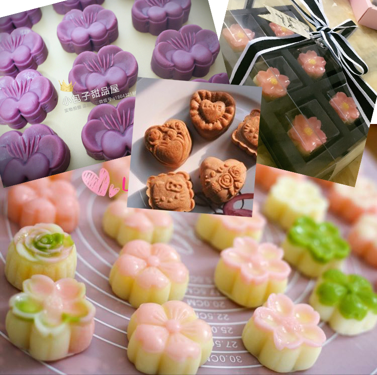 B1868diy bánh trung thu truyền thống cua thủ công thơm xà phòng mềm silicone silicone mài khuôn sô cô la pudding mousse khuôn silicon hình thú