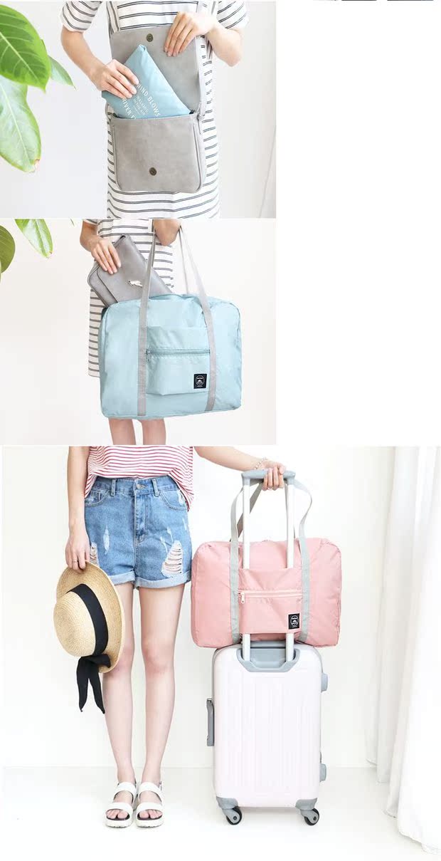 Túi xách tay du lịch túi xe đẩy túi duffel túi lưu trữ du lịch công suất lớn ngắn vai túi nữ không thấm nước gấp túi túi trống du lịch