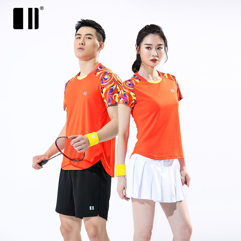 Single Double Number 2020 New Badminton Suit Suit Men And Women Sportswear Short Sleeve T-shirt Team Uniform Jersey Summer Tennis Suit