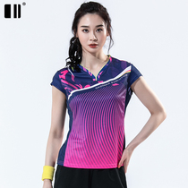 Single and double badminton clothing men's and women's short sleeve t-shirt sportswear top volleyball clothing men's and women's table tennis clothing quick-drying