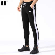 (pure cotton money) single pair of leather pants mens new closeted long pants comfortable and small feet black casual sports long pants