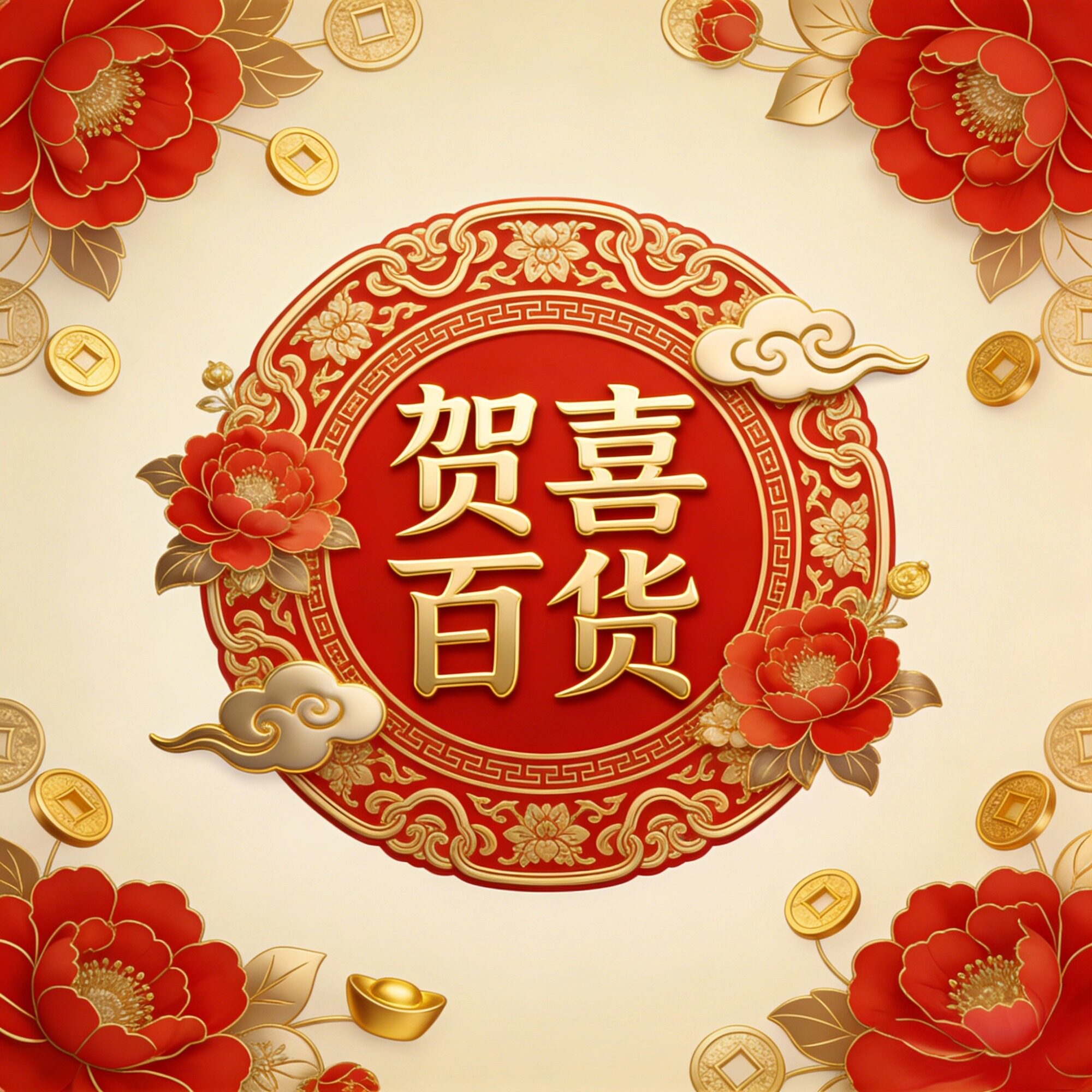 贺喜百货全品类的LOGO