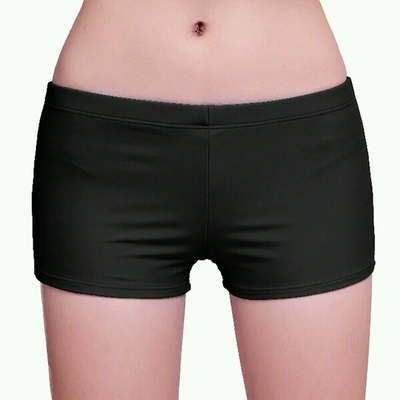 Quần short boxer nữ bikini dưới đơn quần short chia áo tắm nữ hình vuông có kích thước lớn nhiều màu bikini 2 mảnh màu đen	