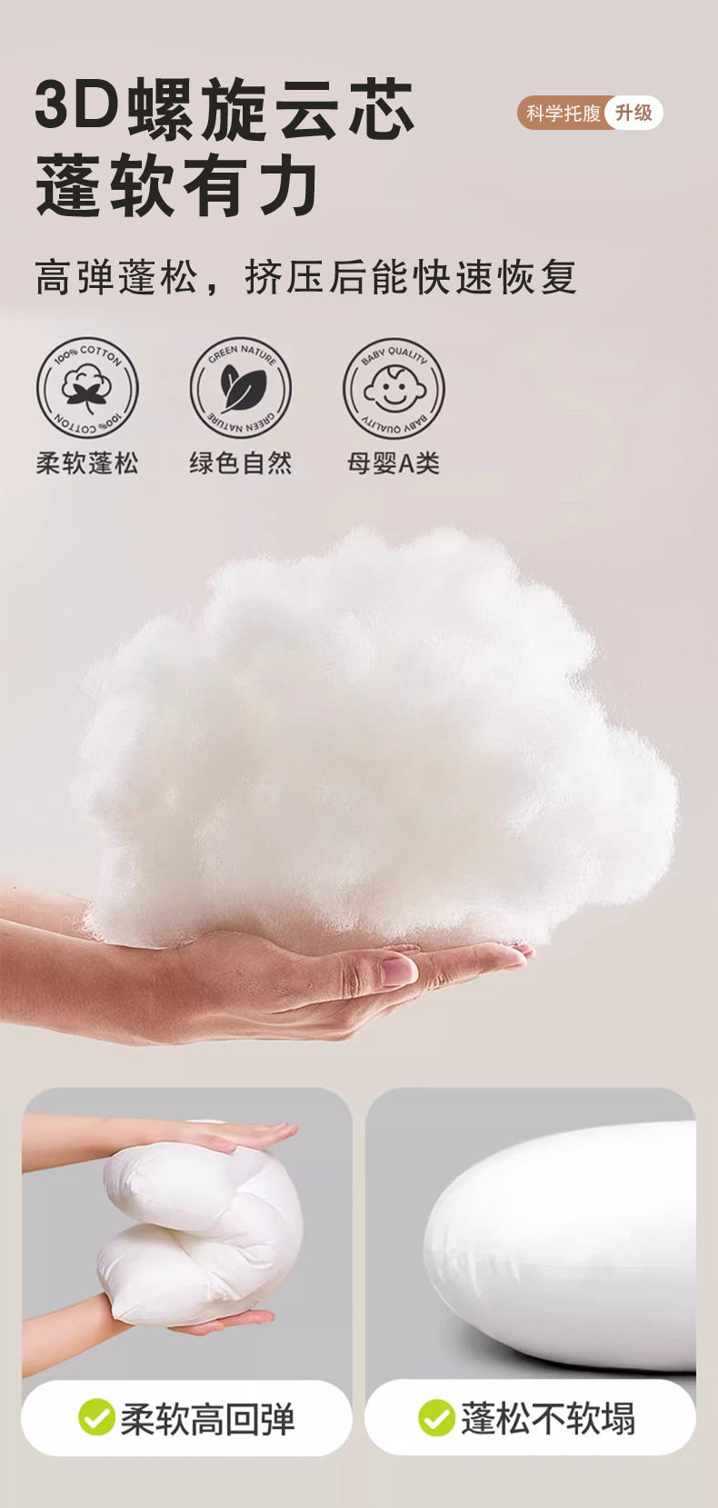 Nap подушка 婴儿趴趴枕防胀气斜坡枕二合一孕妇枕护腰侧睡枕托腹初生0到6个月