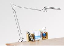 Plug-in long arm LED student desk learning dimmable color temperature work dormitory clip folding bedside piano table lamp