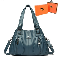 Синяя подарочная коробка, подарок на день рождения, из натуральной кожи