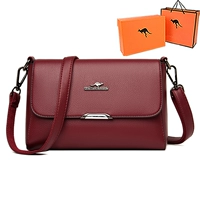 Бордовая подарочная коробка, подарок на день рождения, из натуральной кожи