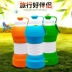 Travel silicone cup gấp ấm đun nước ngoài trời cầm tay chai nước đóng chai thiết bị du lịch thể thao chai nước sáng tạo
