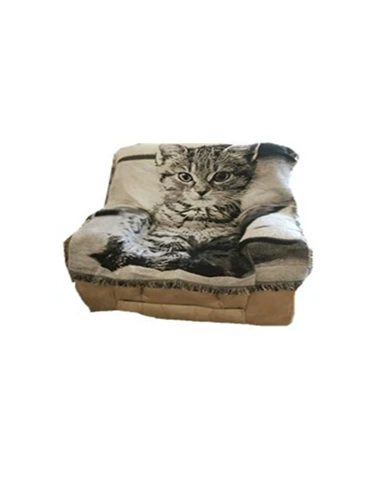 Диван, шарф, гобелен, в американском стиле, из хлопка и льна