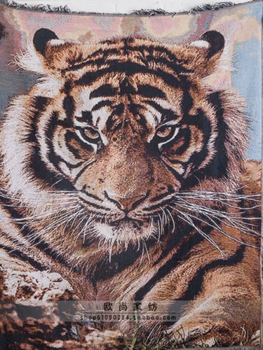 Диван, шарф, гобелен, в американском стиле, из хлопка и льна