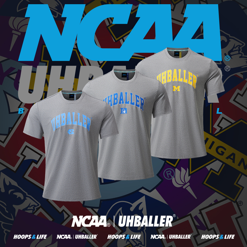 American Ncaa Authentic Uh American Quick-Drying Basketball Training Short-Sleeved North Carolina T-Shirt Duke Shooting Uniform Sports Tee