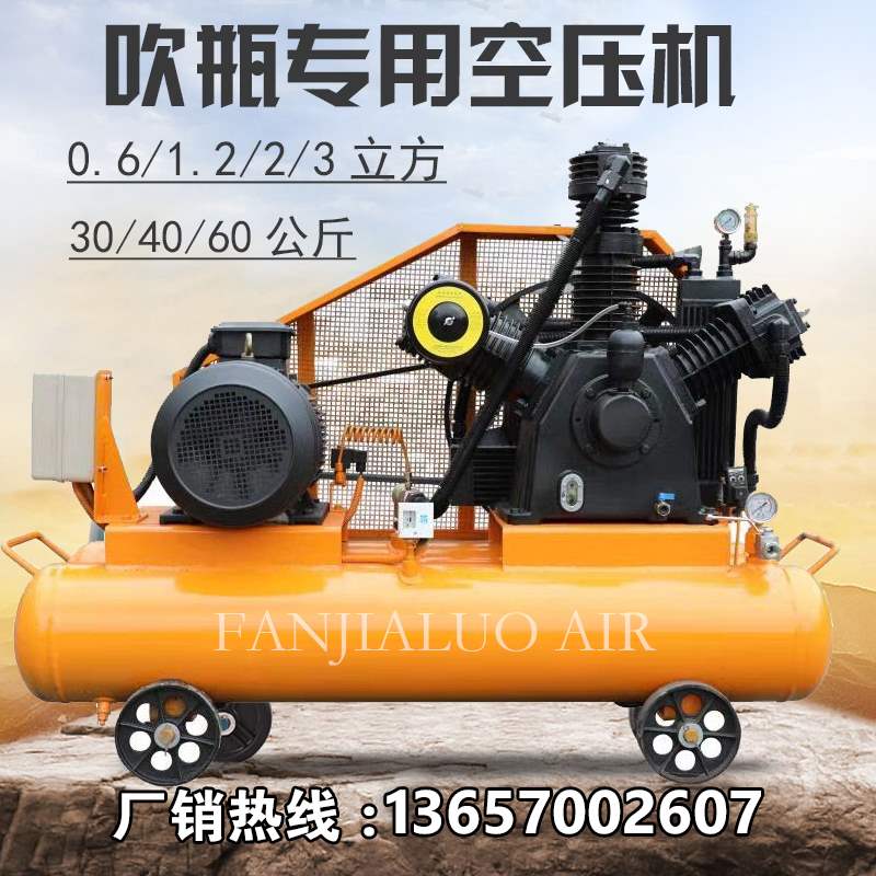 Blow piston air compressor 0 6 1 2 3 4 cubic mpa30 40 kg silent inflatable pump high press