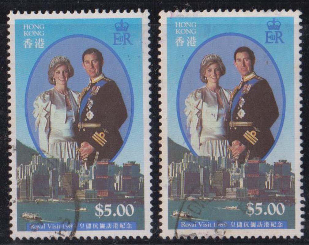 Hong Kong Special Stamps 1989 C53 Imperial Reserve and Empress Visit Hong Kong Memorial Letter Pin 5 Yuan High Value 1 One A-Taobao