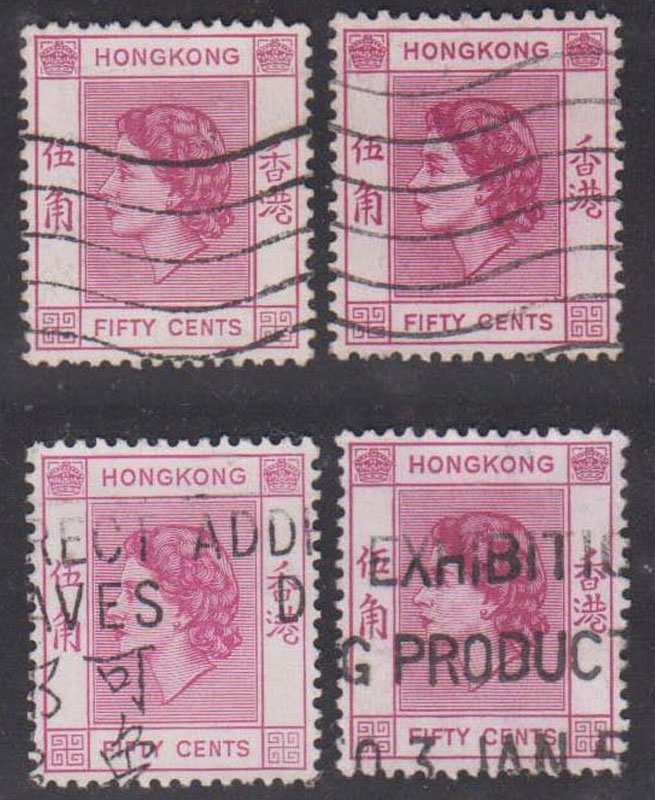 Hong Kong Special Stamps 1954 R25 Queen Elizabeth II First 50C Old 1 B-Taobao