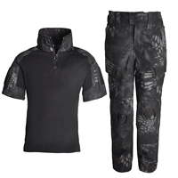 С коротким рукавом черного питона с коротким рукавом