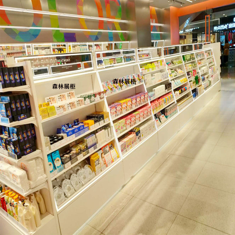 Cosmetic display cabinet colorist makeup shelf island frame skin care display cabinet beauty salon cabinet counter