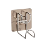 Креативный прочный бесследный клейкий крючок для умывальника без перфорации, стойка для умывальника из нержавеющей стали, настенный крючок для ванной комнаты, клейкий крючок без гвоздей