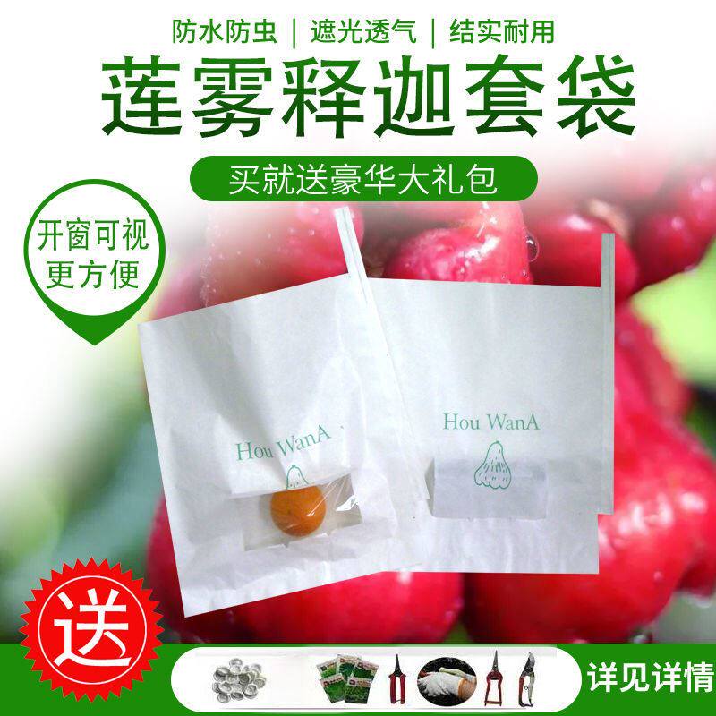 Lotus-Mist Bag Lotus Special Bag Release Garland Fire Dragon Fruit Lotus Bagging Visible Open Window Fruit Bagging Waterproof Anti-Insect