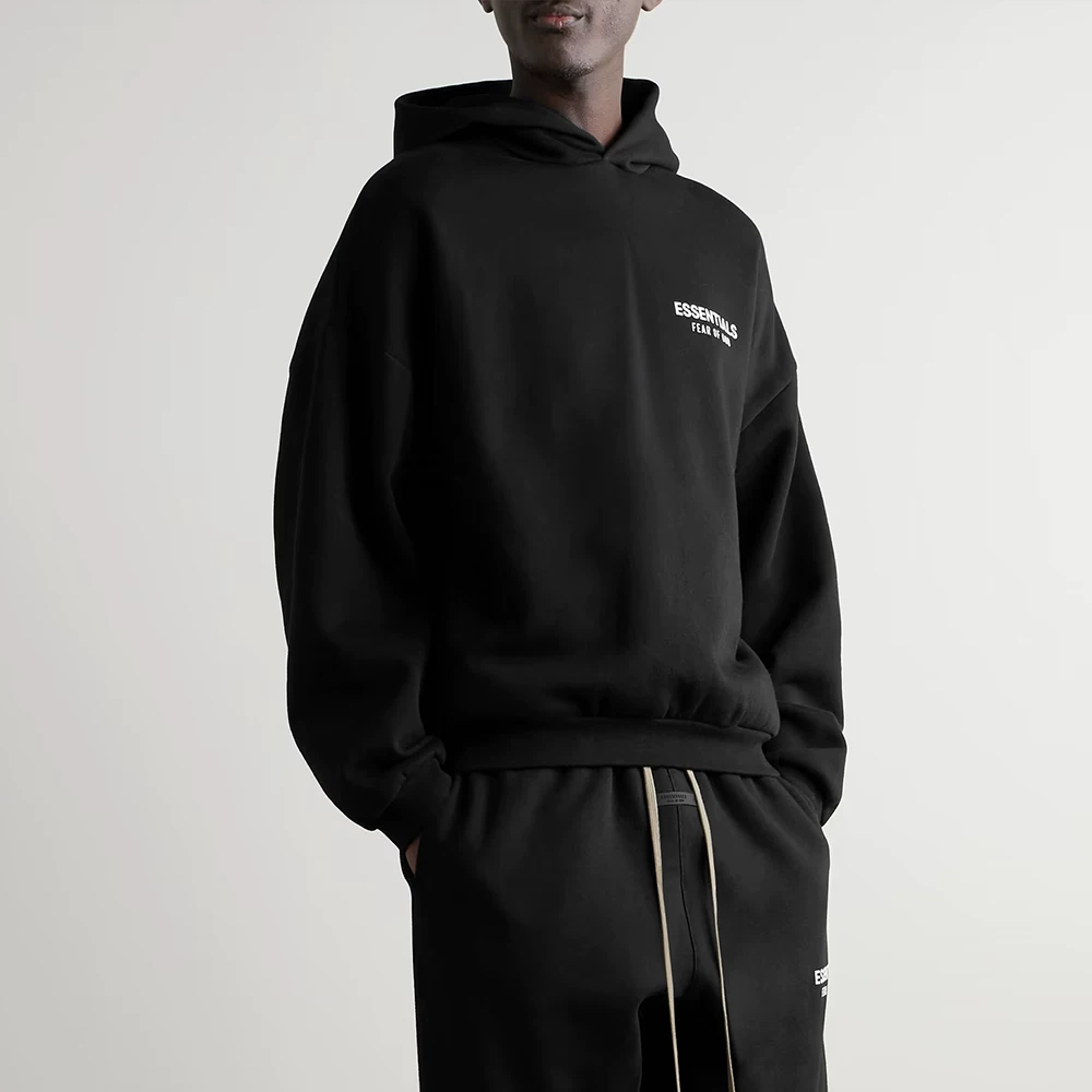 Я не стильный FOG ESSENTIALS Season 9 Double-line High Street Loose Holiday Series Glue Sweatshirts and Hoodies
