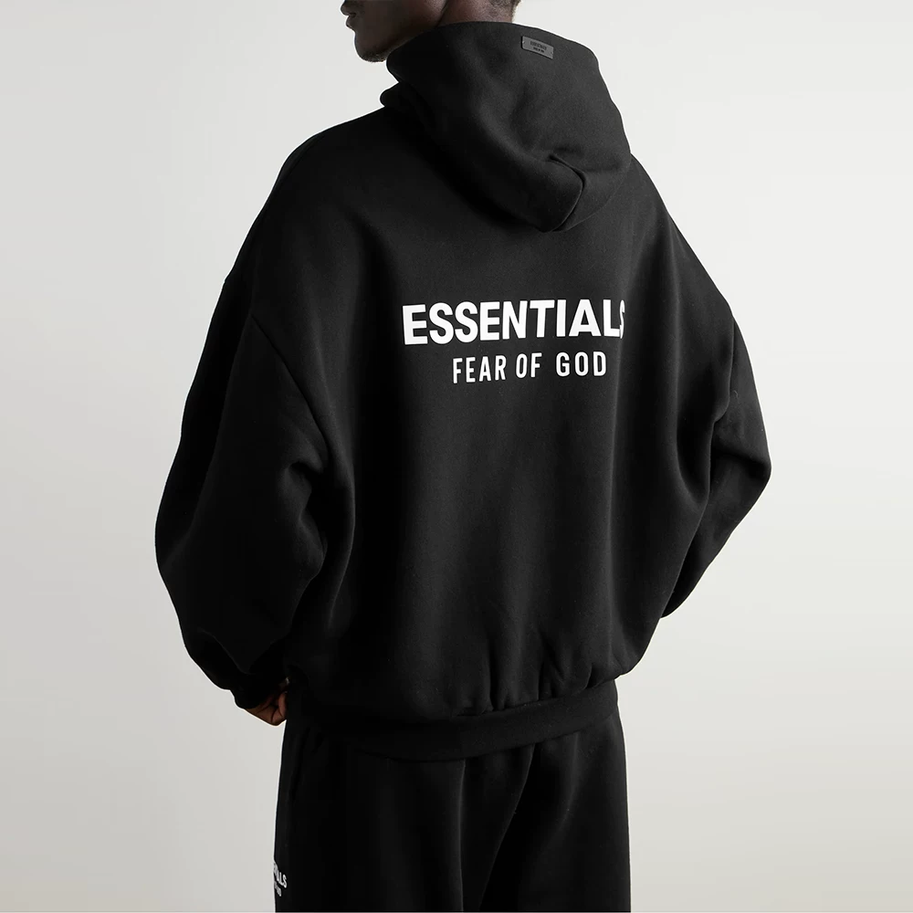Я не стильный FOG ESSENTIALS Season 9 Double-line High Street Loose Holiday Series Glue Sweatshirts and Hoodies