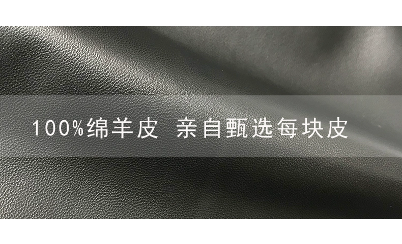 Áo khoác da cừu nữ 2019 thu đông mới Áo khoác nữ mới ngắn áo khoác da mỏng giảm béo với ve áo - Quần áo da