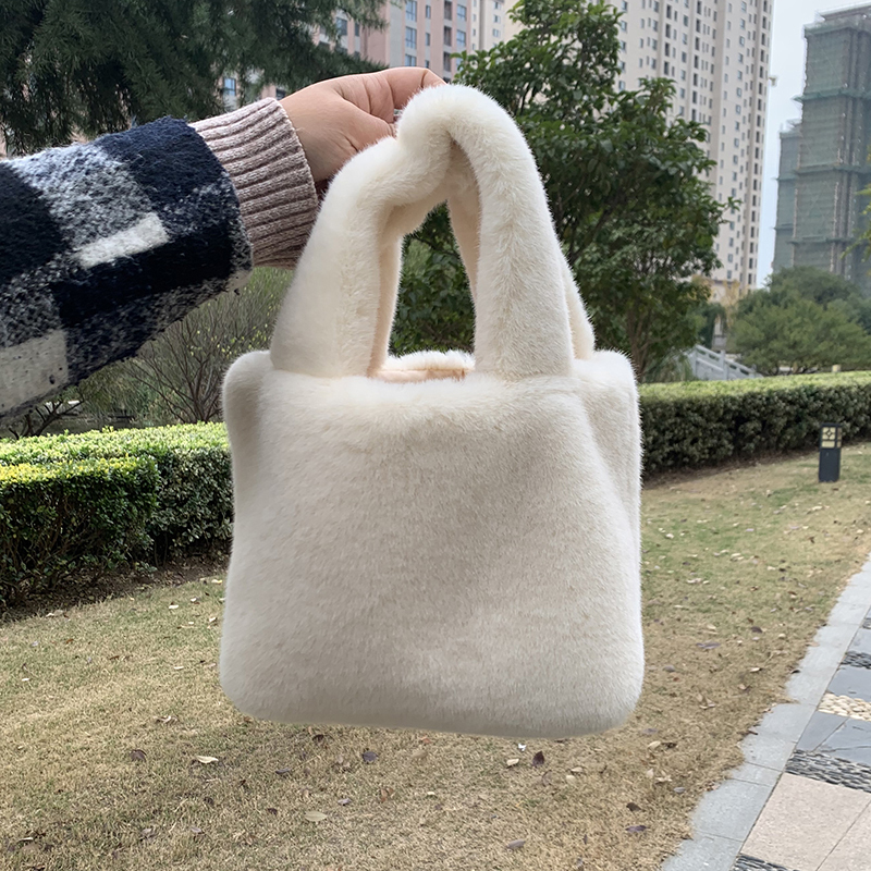 2022 New Winter Furry Bag for Women, Fashionable Fur Bag, Versatile Furry Handbag, Plush Handbag
