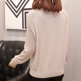 Осенний шелковый модный трикотажный свитер, большой размер, в западном стиле