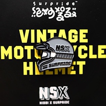 NSX helmet badge original motorcycle cross-country retro helmet alloy brooch medal jewelry wonderful driving
