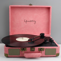 Vinyl record machine All-in-one gramophone Record player Bluetooth retro old desktop small light luxury home audio box