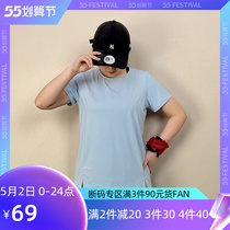 May Big Code Short Sleeve Woman Summer New Yoga Service Fitness Training Speed Dry T-Shirt Loose Running Sport Blouse