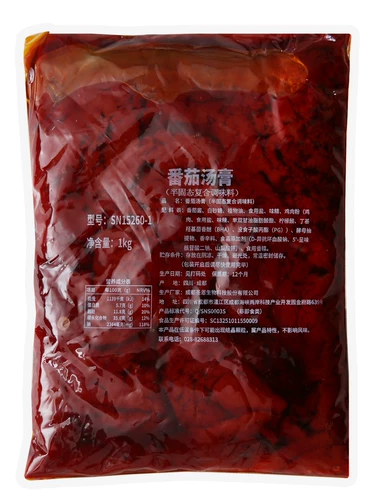 Томатный соус Sheng En 15260- 1 м Линия Основа для супа Malatang Томатный рыбный коммерческий соус-приправа 1,0 кг Упаковка