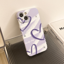 Too cool the most popular item graffiti curve purple heart English good stuff share