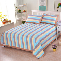  Double-sided high-end old rough cloth mat three-piece thickened cotton sheets Summer single and double soft mat can be washed