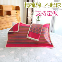  High-end 100%cotton old rough cloth pillow towel thickened single large can be customized double pillow towel can not afford a pair of balls