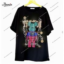 Fat Minmin large size factory store tremble hot counter double yarn smooth cotton heavy industry color drill bear tide T