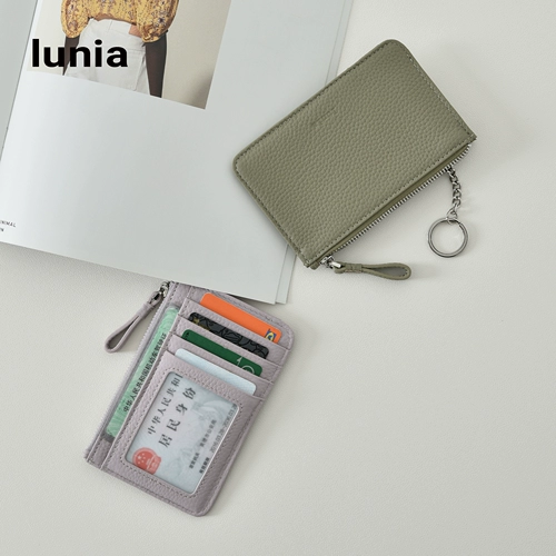 Кожаный кошелек, сумка через плечо для водительских прав, легкий и тонкий картхолдер, ключница, из натуральной кожи