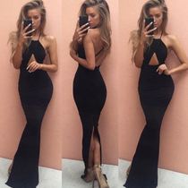 sexy women bandage bodycon dress party club wear long dress