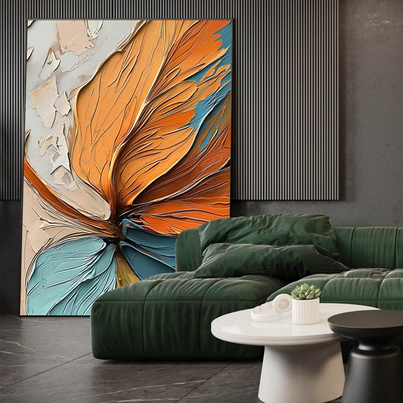 Nordic Style Living Room Vertical Large-Scale Three-Dimensional Decorative Oil Painting, Purely Hand-Painted with Thick Texture, Abstract Art Floor Painting Nordic Style Living Room Vertical Large-Scale Three-Dimensional Decorative Oil Painting, Purely Hand-Painted with Thick Texture, Abstract Art Floor Painting