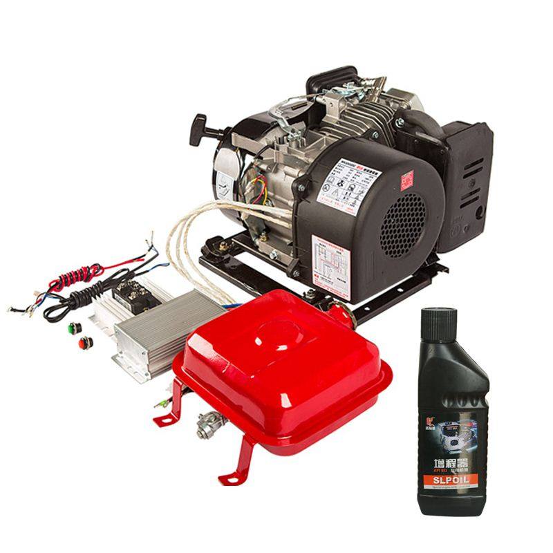 Electric three-four-wheeler petrol generator booster high-power water storage battery 48v60v72v portable installation