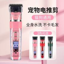 Douyins same style Wangpu bass non-stuck waterproof pet hair clipper dog hair clipper shaved foot hair pet