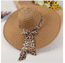 Ladies beach hat big hat summer bow-tie sunbonnet straw hat