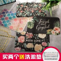 nordic wind door mat black wire ring foot pad home door