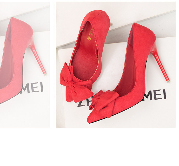 Мрачный женщины на высоких кабгалстук-бабочкаах обувь bowknot women high heel shoes OTHER / Other 