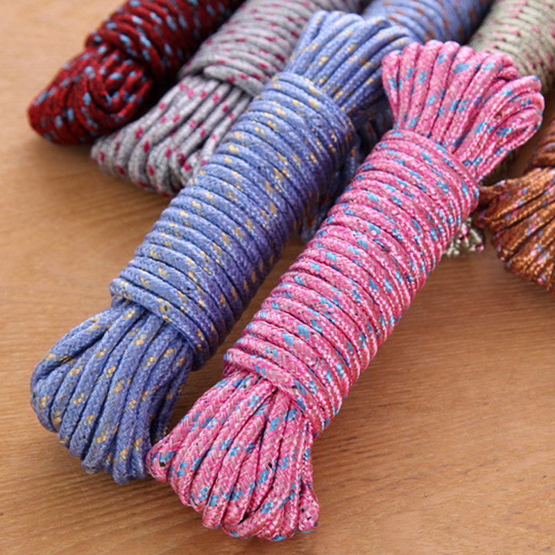 10 mét quần áo khô húng tây nhà rope du lịch đậm đa chức năng nylon ngoài trời chống trượt khô gió sợi dây thừng.