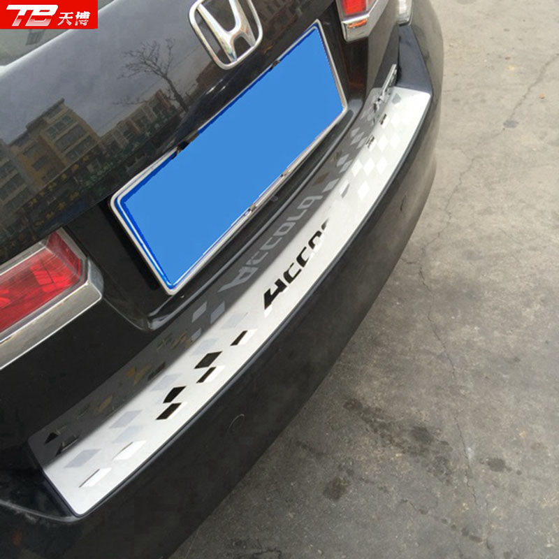 Eight-generation and nine-generation Accord modification special rear guard panel trunk threshold decorative strip tail box pedal rear bar bright strip