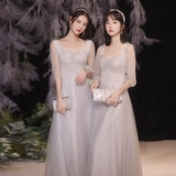 Летнее платье подружки невесты, длинная юбка, для подружки невесты, длина макси