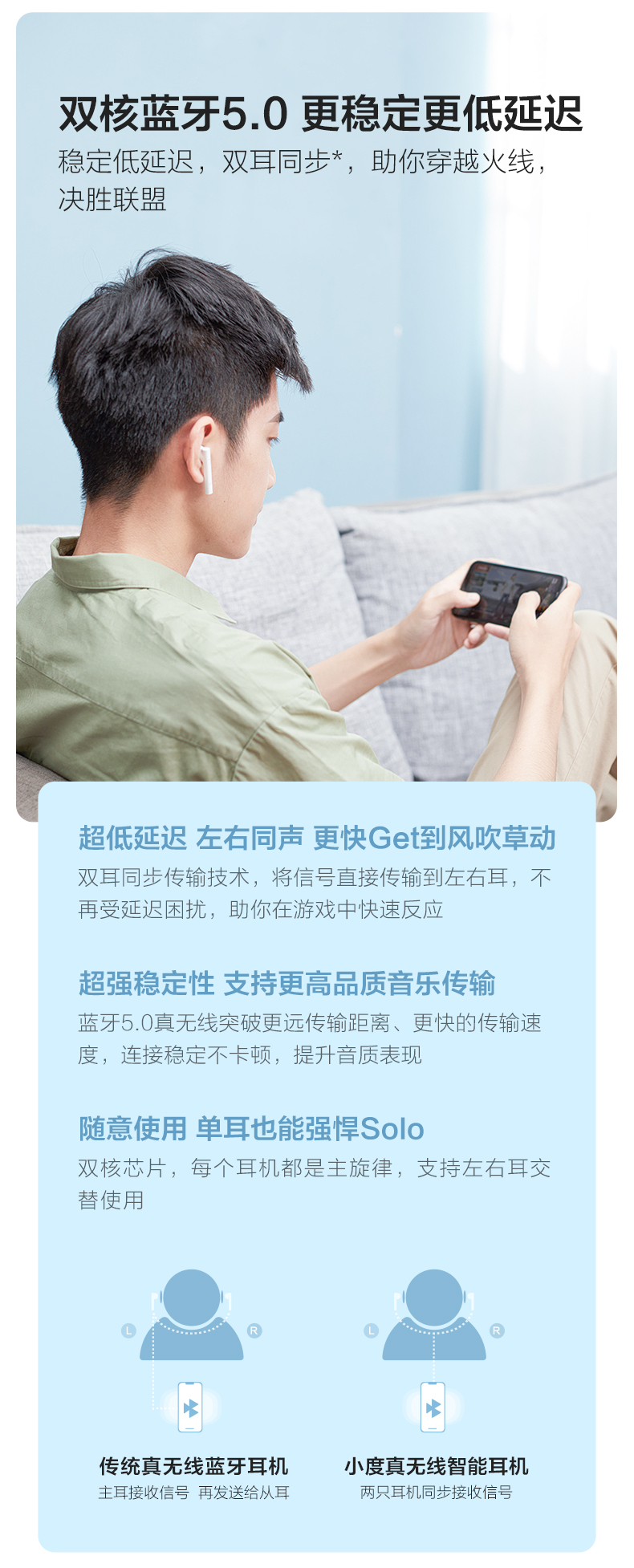 小度 真无线智能耳机 支持实时翻译 图8