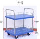 2/3-layer flatbed trolley, mobile tool cart, fence trolley, two-layer factory trolley to ດຶງສິນຄ້າ